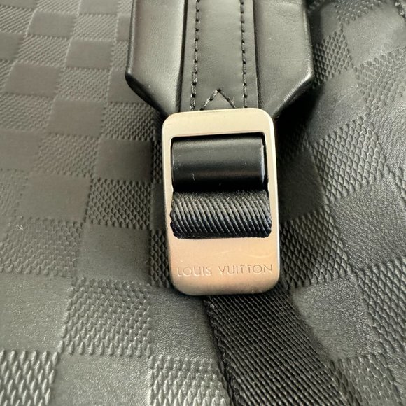 LOUIS VUITTON N40306 Damier Infini Backpack Rucksack Black Men's - Picture 13 of 16